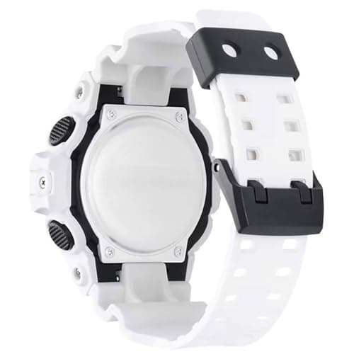 Casio Men's 'G Shock' Quartz Resin Casual Watch, Color:White (Model: GA-700-7ACR)