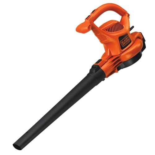 BLACK+DECKER Leaf Blower, Leaf Vacuum and Mulcher 3 in 1, Backpack Blowers for Lawn Care,250 mph Airflow, 400 cfm Delivery Power, Reusable Bag Included, Corded (BEBL7000)