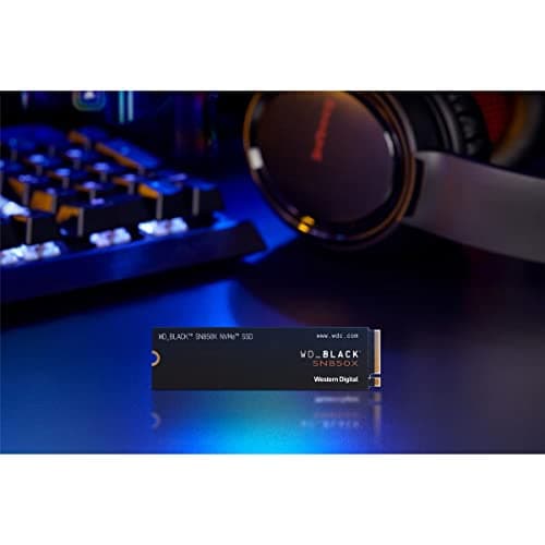 WD_BLACK SN850X 4TB NVMe SSD - M.2 2280, Up to 7,300 MB/s Read speeds, Up to 6,300 MB/s write speeds, Gaming Expansion, High Performance Internal Solid State Drive - WDS400T2X0E