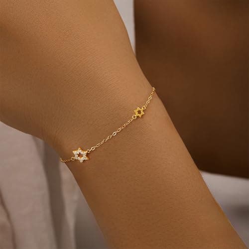 LOVECOM 925 Sterling Silver Star/Heart/Flower/Butterfly Bracelets for Women B0DQ93M6G7
