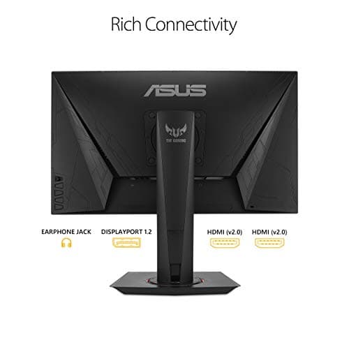 ASUS TUF Gaming VG259QM 24.5” Monitor, 1080P Full HD (1920 x 1080), Fast IPS, 280Hz, G-SYNC Compatible, Extreme Low Motion Blur Sync,1ms, DisplayHDR 400, Eye Care, DisplayPort HDMI Black
