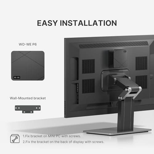wo-we P6 AMD Ryzen 5 3550H Gaming Mini PC (Beats N150/N100/N97),16GB RAM 512GB SSD 4C/8T,4K Triple Displays, Light Gaming Mini Computers Home Theater Office Business Education