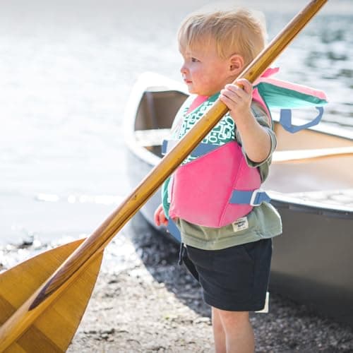 Stohlquist Infant Life Jacket, US Coast Guard Approved, Type II Life Vest (20-30 lbs) for Babies and Toddlers, Support Collar with Grab Handle, PFD for Pools, Lakes and Boating