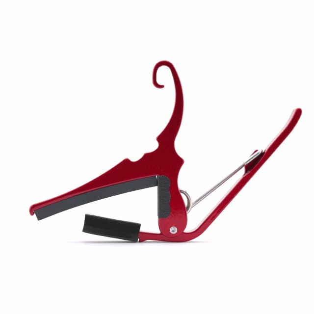 Kyser Quick-Change Guitar Capo for 6-string acoustic guitars, Ruby Red, KG6RA