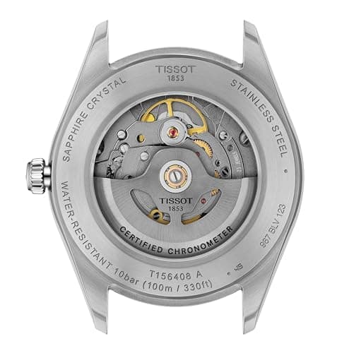 Tissot Ballade Powermatic 80 COSC 39mm, Swiss Automatic Watch for Men, Stainless Steel Case, Silver Dial, T1564081103300