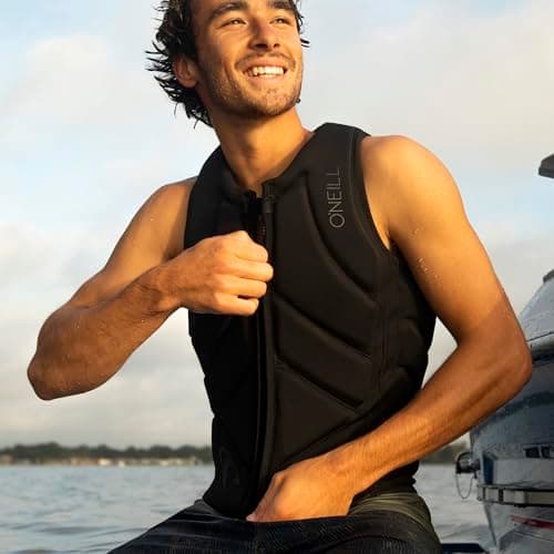 O’Neill Men’s Slasher Comp Neoprene Vest, Non-Coast Guard Approved, Light and Ergonomic Impact Protection for Watersports