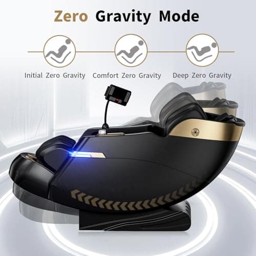 Full Body Zero Gravity Massage Chair, 51'' SL Track with 3 Levels Zero Gravity & Body Scan, 20 Auto Massage Programs, 3D Shiatsu Deep Tissue Massage, Foot Rollers, Airbag, Heating, Yoga Stretch