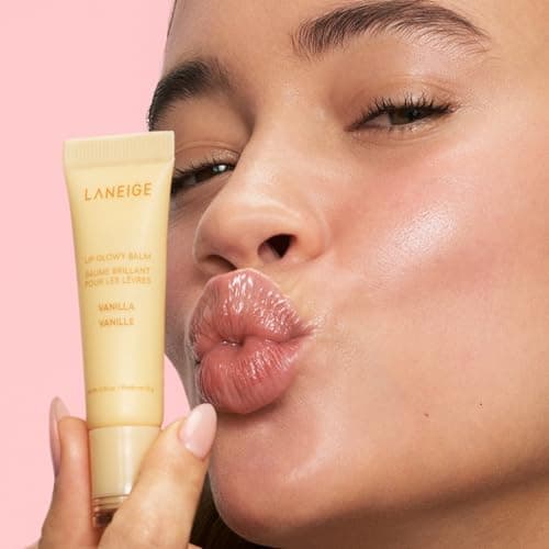 With Shea & Murumuru Butters for Hydrating, Moisturizing, Glossy, Non-Sticky Shine LANEIGE Lip Glowy Balm | Sheer Tinted Lip Treatment Balm Tube B0DVH22M8S
