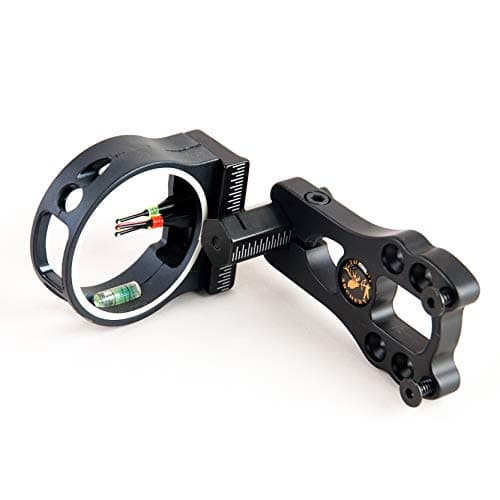 TOPOINT ARCHERY 3 Pin Bow Sight - Fiber, Brass Pin, Aluminum Machined - Right and Left Handed