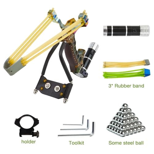Stainless Hunting Slingshot High Velocity Catapult Slingshots Most Powerful Professional Outdoor Slingshots