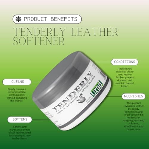 URAD Tenderly leather softener | 5 Ounces| Revitalize Your Boots, Shoes, and Furniture with the Best Moisturizing Formula!