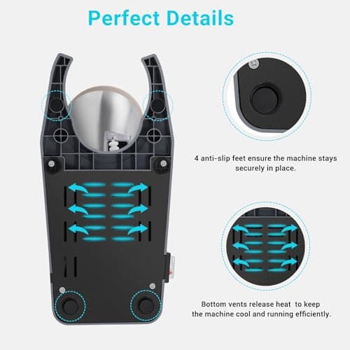 Electric Ice Shaver Machine, Dual Blade &178 lbs/hr | 300W Ice Crusher for Home Use and Commercial, Shaved Ice Machine, Ice Grinder, Ice Pick & Extra Blades, ETL-Listed, Silver