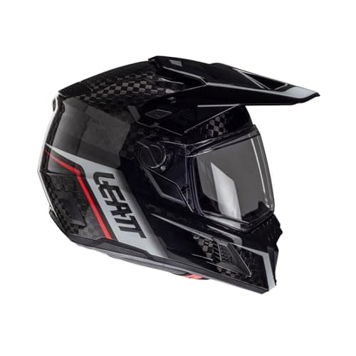 Leatt Helmet Kit ADV 9.5 Carbon with Free 4.5 Iriz Goggles & Bag - Ultimate Adventure Bundle - Lightweight Carbon Fiber Off-Road & Street Helmet - 360 Turbine Safety Technology