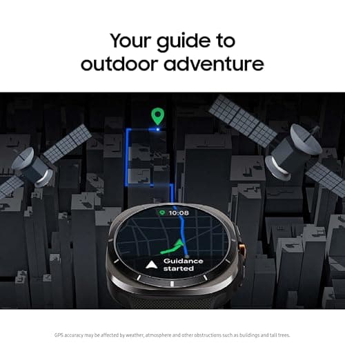 SAMSUNG Galaxy Watch Ultra 47mm LTE AI Smartwatch w/Energy Score, Wellness Tips, Heart Rate Tracking, Sleep Monitor, Fitness Tracker, GPS, 2024,Titanium Silver (Renewed)