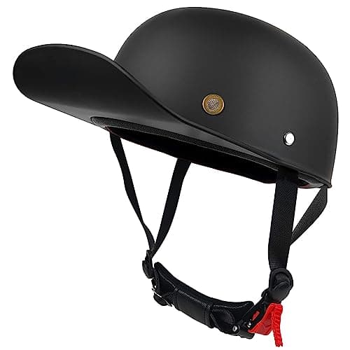 Vintage Motorcycle Helmet Men and Women Adults Open-Face Motorbike Helmets Retro Half Helmet Fashion Baseball Cap Casco DOT Approved