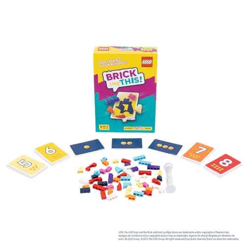 Asmodee Brick Like This! The Official Lego Party Game - A Fast, Fun Building Game for Families, Kids, Teens & Adults, Ages 7+, 2-8 Players, 15 Minute Playtime