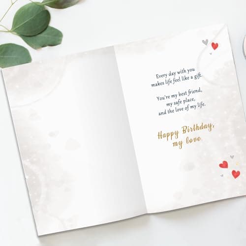 Happy Birthday Decorations for Men, 8x5.3 Inches, Double, Sided Beixian Funny Birthday Card Gifts for Husband from Wife B0FPPZBHDL