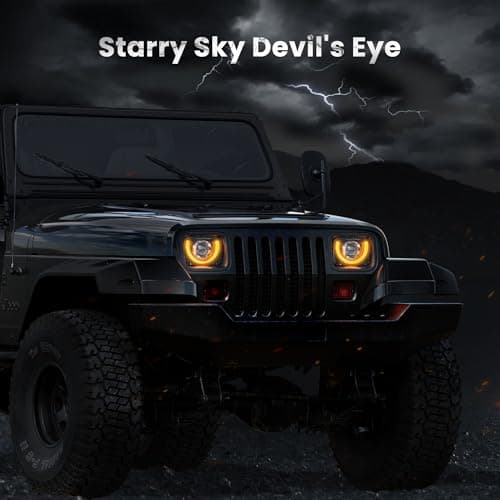 HWSTAR 2026 2000% Bright 5x7 7x6 H6054 Led Headlights Compatible w/Jeep Wrangler YJ Cherokee XJ [DOT][Anti-glare][DRL Turn Signal] Sealed Beam Ford Chevy Express GMC Savana Toyota Nissan D21 etc