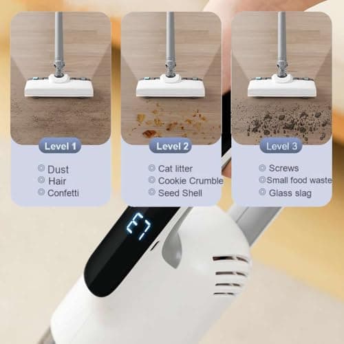 HDView Cordless Vacuum Cleaner, Up to 30Kpa and 30Mins Vacuum and Mop Combo, Lightweight Rechargable Stick Vacuum, Deep Cleans, Washes, for Home Hardwood Floor Pet Hair Carpet