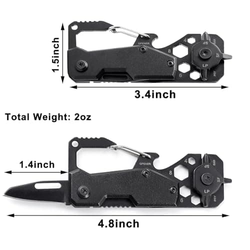 Mens Gifts Multi Pocket Knife - Unique Gift Ideas for Christmas Stocking Stuffers Birthday Valentines Fathers Day Anniversary, Novelty Folding EDC Knife for Xmas Secret Santa Gifts for Him Dad Husband