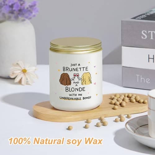 Lacrima Birthday Gifts for Women Best Friend Friendship, Lavender Candle B0FQW36GDM