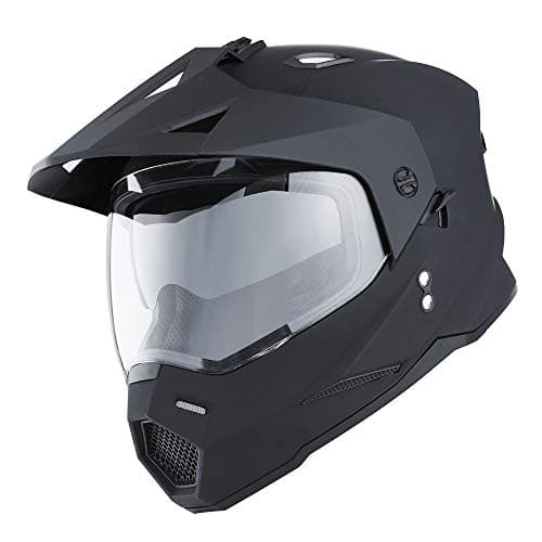1Storm Dual Sport Motorcycle Motocross Off Road Full Face Helmet Dual Visor: HF802