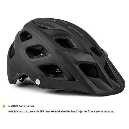 Exclusky Bike Helmet Mountain Bike Helmet for Adults Lightweight MTB Cycling Helmet for Men Women Adjustable Bicycle Helmet with Visor