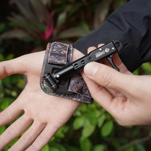 LWANO Archery Compound Bow Release Aids Trigger 360° Adjustable Wristband Release Aids for Adults Youth Kids Hunting Shooting Accessories