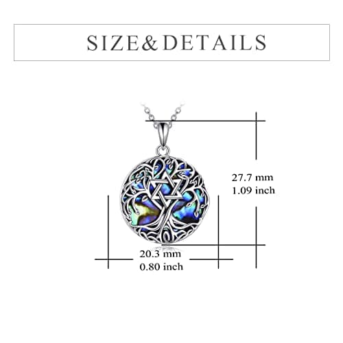 YFN Tree of Life Necklace Sterling Silver Celtic Knot Tree Pendant Jewelry Gifts for Women Men B0C2HGKN93