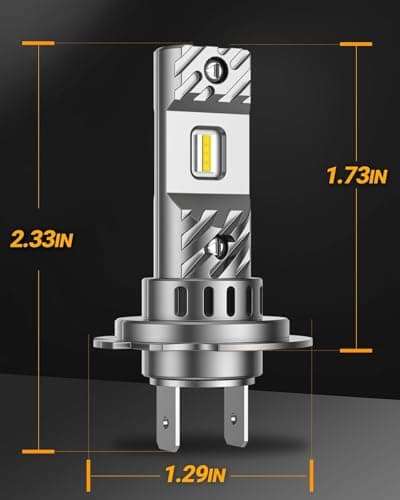 SEALIGHT H7 Bulbs 36000LM Ultra-Bright S6 H7 ATV Bulbs No Adapter Required No Cordless, 6500K White Light, 60000+Long Lifespan, Plug-N-Play, Marker Light Assemblies, Pack of 2