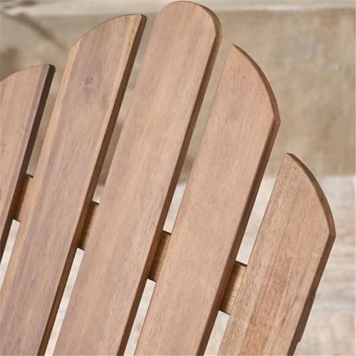 Christopher Knight Home Cara Outdoor Adirondack Acacia Wood Rocking Chair, Dark Brown Finish