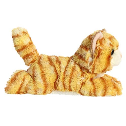 Aurora® Adorable Mini Flopsie™ Ginger Cat™ Stuffed Animal - Mini Companions Ready for Playful Adventures - for Kids All Ages, Toddlers, Adults, and Families - Orange 8 Inches