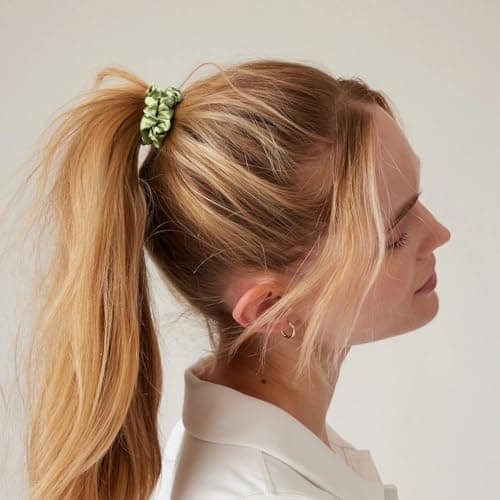8 Pack Bridesmaid Gifts Satin Bridesmaid Scrunchies Soft Hair Ties Bachelorette Party Favors Hair Accessories for Women Bridesmaid Proposal Gift (Gradient Green) B0DTKDFCCB