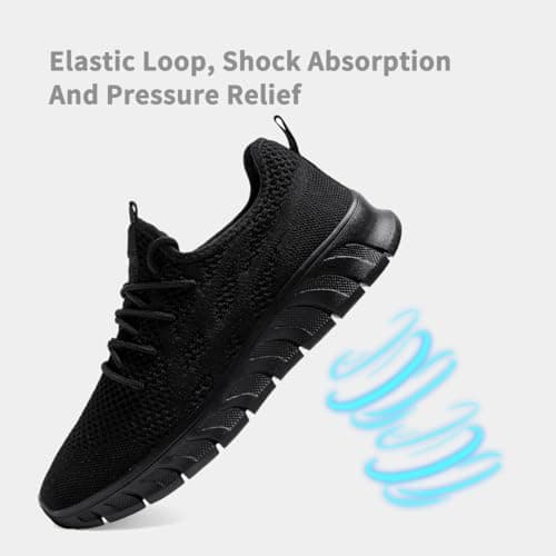 DLWKIPV Women's Running Shoes Lightweight Walking Sneakers Tennis Athletic Lace Up Gym Casual Fashion Fitness Sports Soft Sole Mesh Workout Comfortable