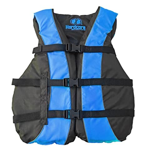 Hardcore Life Jacket 2 Pack Paddle Vest for Adults; Coast Guard Approved Type III PFD Life Vest Flotation Device; Jet ski, Wakeboard, Kayak; Ideal Extra Pontoon Boat Life Jacket