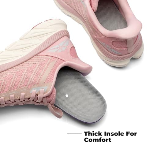 ALLSWIFIT Women's Slip On Walking Shoes Running Comfortable Tennis Breathable Non Slip Athletic Gym Workout Cross Training Fashion Sneakers