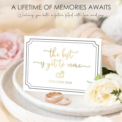 Engagement Gifts for Couples Newly Engaged Gifts for Couple Happy Engagement Gift for Women Fiance Gift for Women Just Engaged Decorations Ideas with Mugs Socks Candle Card for Her Him Men Best Friend B0FDGTK7ZJ