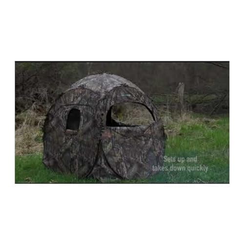 Ameristep Outhouse Lightweight Durable Hunting Spring Steel Mossy Oak Break-Up Country Ground Blind - 1 Hunter Concealment - Easy Setup & Takedown