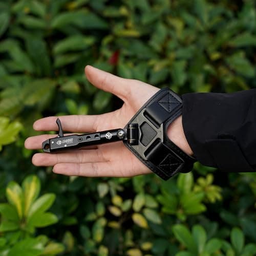 LWANO Archery Compound Bow Release Aids Trigger 360° Adjustable Wristband Release Aids for Adults Youth Kids Hunting Shooting Accessories