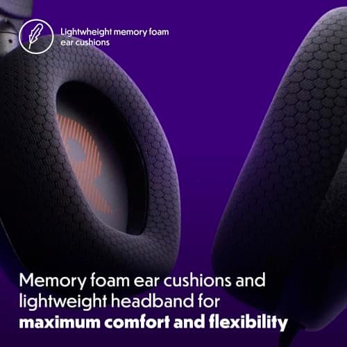 JBL Quantum 100M2 - Wired Over-Ear Gaming Headset with omnidirectional, Detachable mic with Mute Option and Fabric-Covered Memory Foam Ear Cushions, Compatible with All Platforms (Black)