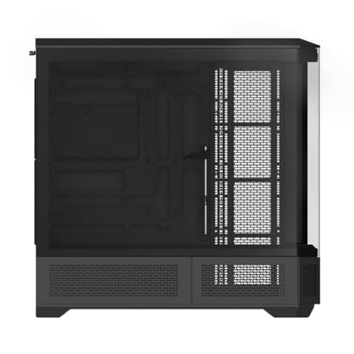Thermaltake View 600 TG; Full Tower; 420mm Radiator Support; 480mm GPU Clearance; Hidden Connector Support; Rotatable PCIe Slots; 220mm PSU Clearance; Black; CA-11H-00F1WN-00