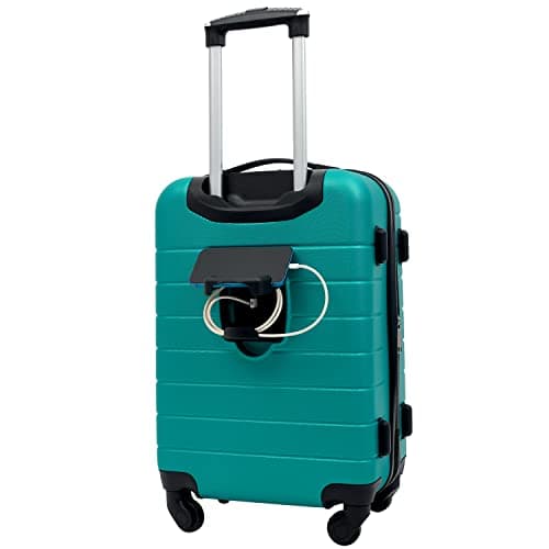 Wrangler Smart Spinner Hardside Luggage, 2 Piece Set, Teal