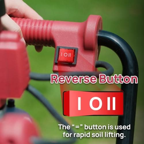 DC HOUSE 1500W Electric Post Hole Digger Earth Auger Hole Digger Auger Digging Tools with 6" Digging and Extension Rods for Farmland Garden Plant