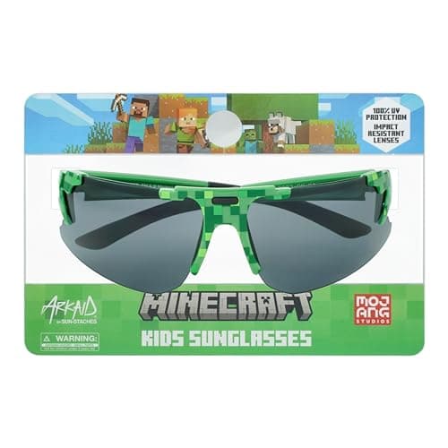 ARKAID Official Minecraft Boys Sunglasses | UV400 | One Size Fits Most Kids
