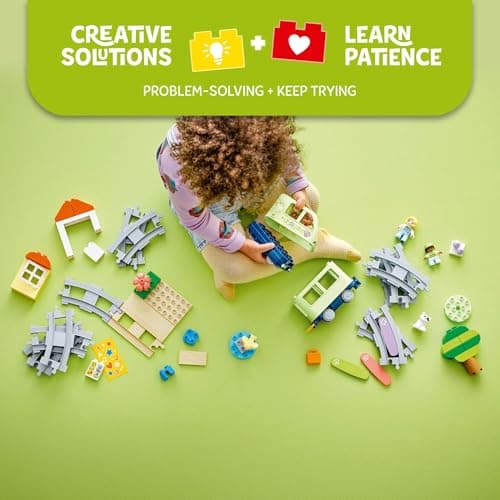 Building Toys for Toddlers, Ages 2+, Train Set, Develops Fine Motor Skills, W/ Larger Bricks & Figures, 57 Pieces, Gift Idea LEGO DUPLO Interactive Adventure Train 10427 B0CV2BX49N