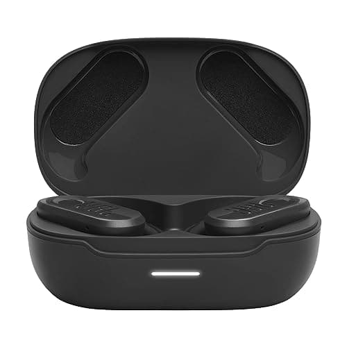 JBL Endurance Peak 3 - Dust and Water Proof (IP68) True Wireless Active Earbuds, JBL Pure Bass Sound, Up to 50 Total Hours of Playback with Speed Charge, Ambient Aware & Talk Thru (Black)