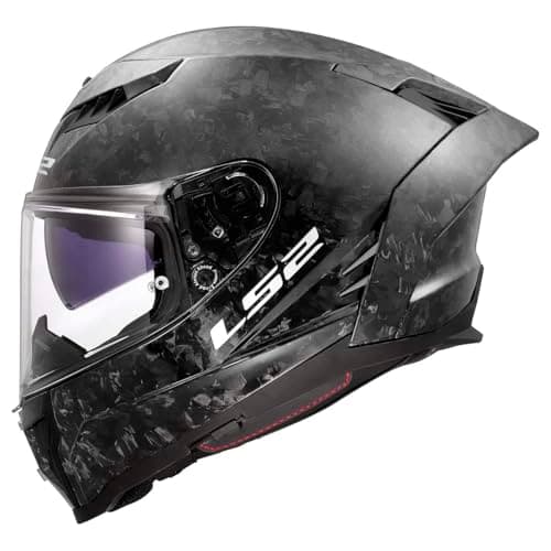 LS2 Helmets Dragon Carbon Full Face Motorcycle Helmet W/ SunShield