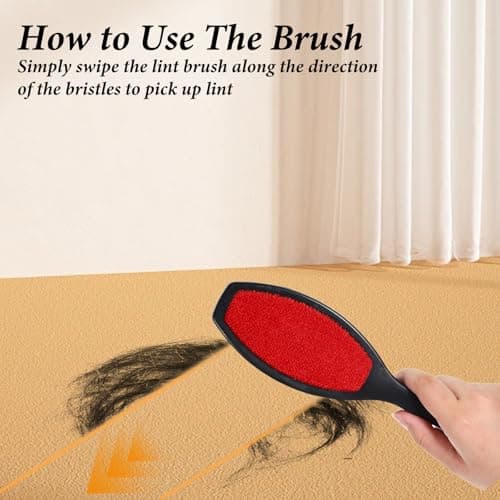 2 Pack Double-Sided Lint Brushes Reusable Lint Remover Brushes for Clothes 2 Sided Pet Hair Remover Washable Clothes Hair Roller Cleaning Brush for Sheet Carpet Furniture Fabric