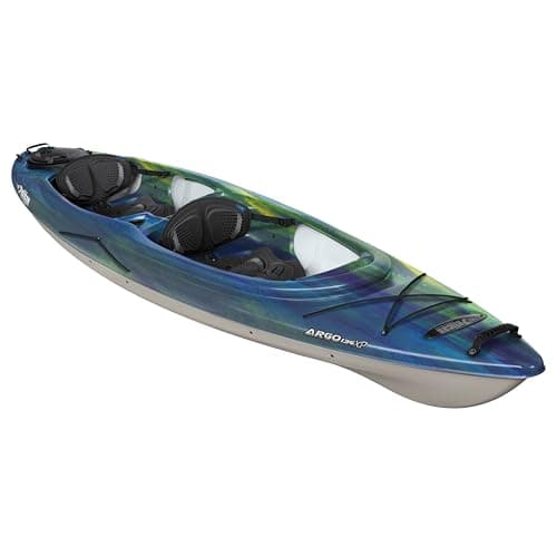 Pelican Argo 136XP - Sit in Tandem Kayak - Patented Ram-X™ Material - Lightweight Stable - 13 ft