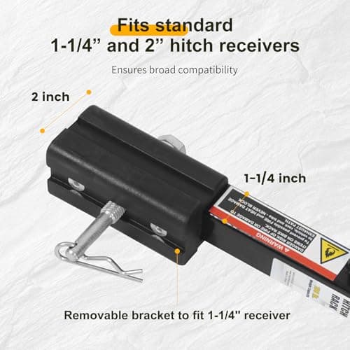 MaxxHaul 50025 Hitch Mount 2 Bike Rack For Cars, Trucks, SUV's, Minivans - 100 lb. Capacity